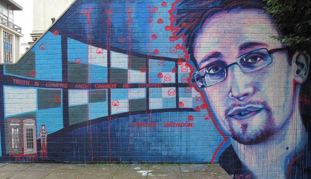 Edward Snowden grafitti