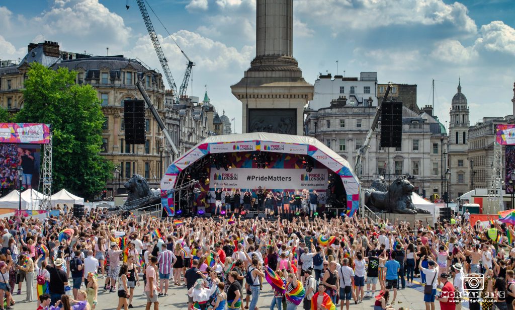 Pride in London 2018 main stage 